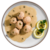 Königsberger Klopse in klassischer Kapernsauce