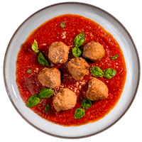 Meatballs in fruchtiger Tomatensauce