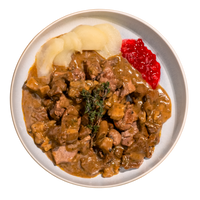 Rehragout mit Waldpilzen