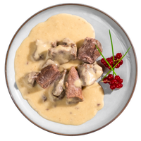 Weiderind in Meerrettichsauce