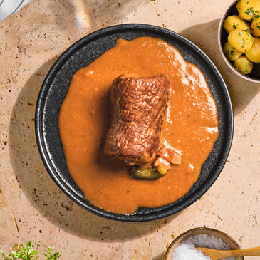 Rinderroulade in Bratensauce