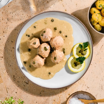 Königsberger Klopse in klassischer Kapernsauce