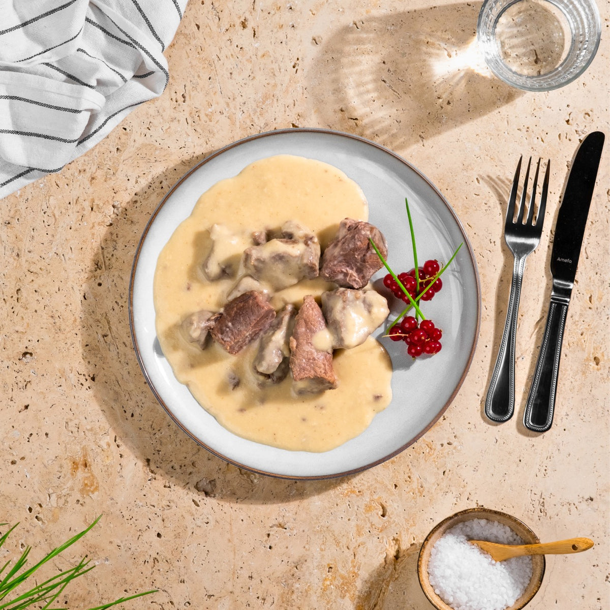 Weiderind in Meerrettichsauce La Table Manufaktur
