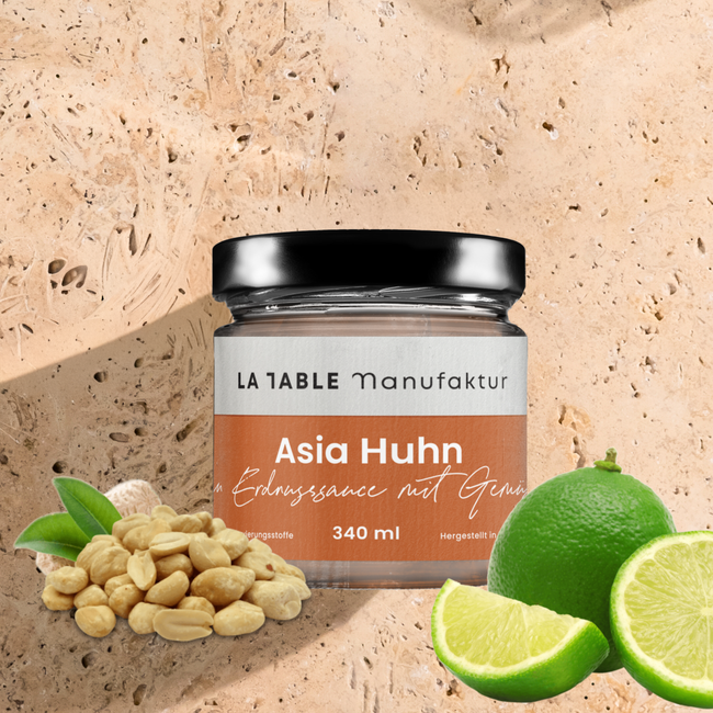 Asia Huhn mit Erdnuss